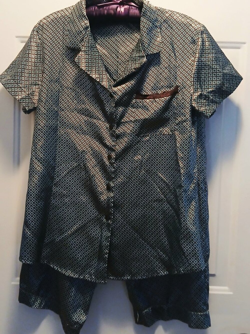 Silky Cropped PJ Set NWOT